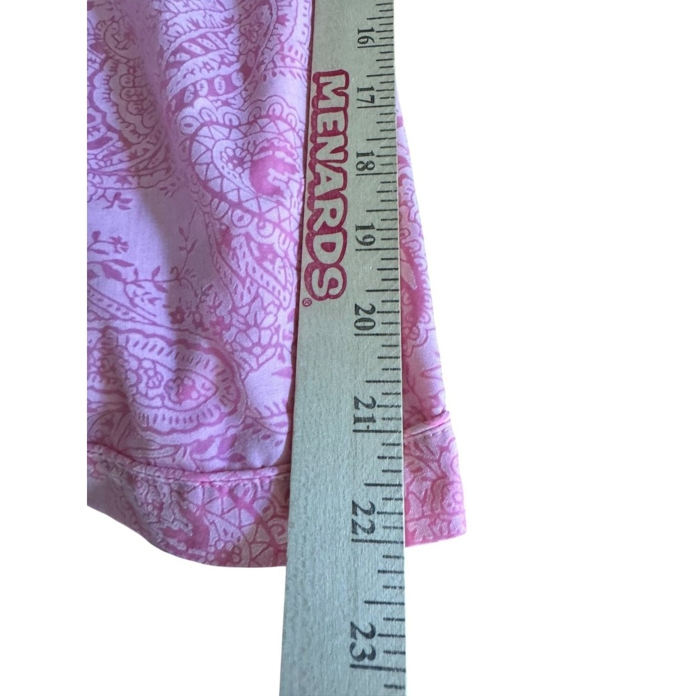 Cato Woman Pajama Set 26/28W Plus Size Pink Paisley Print Sleeveless Tank Pants - Picture 4 of 8
